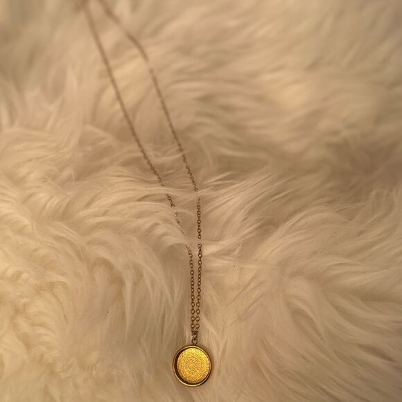 greek goddess coin necklace – Chic Mama Jewelry Gold Greek Pendant Necklace